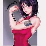 womanwearingred